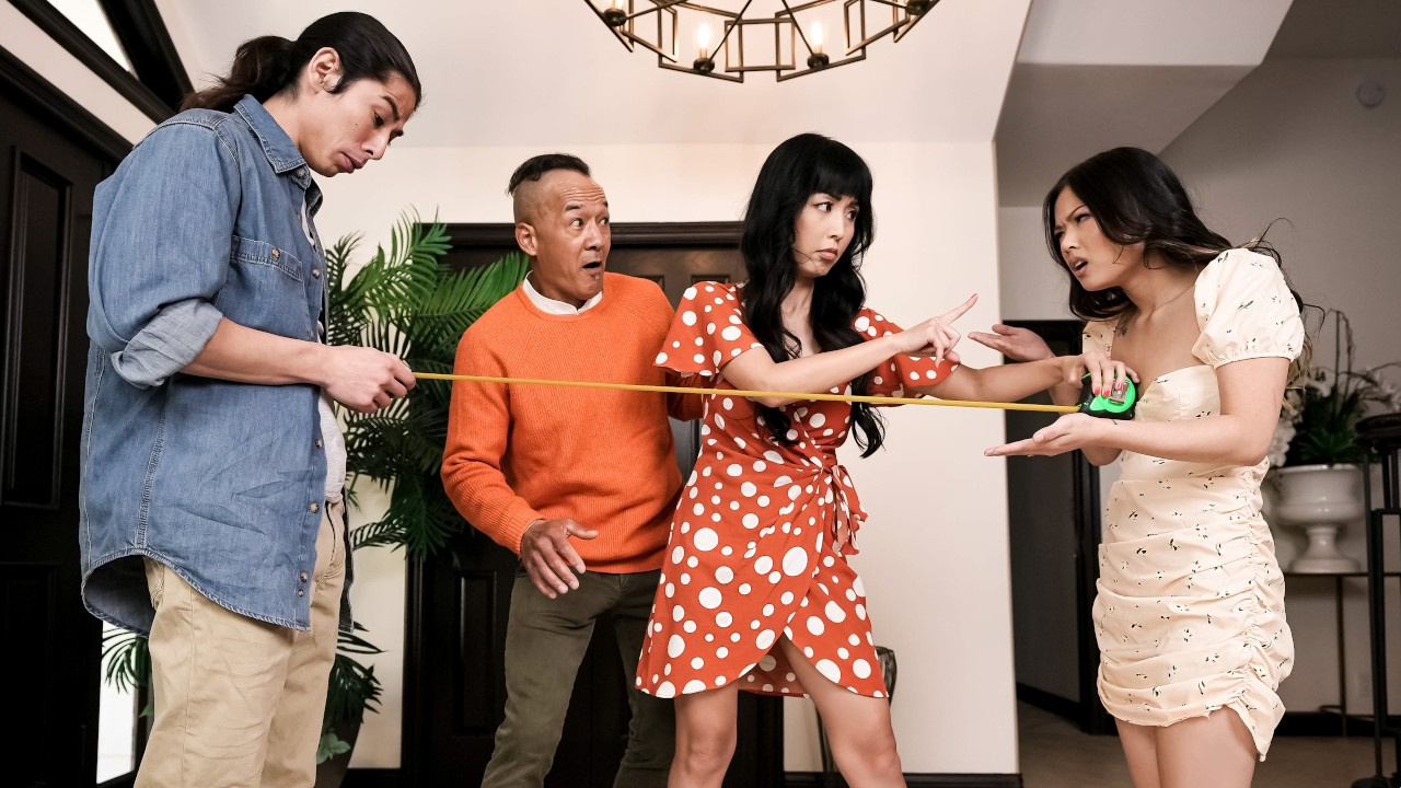 Stepmother teaches brothers how to make love